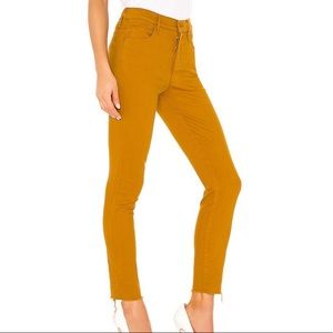 Mother The Stunner Ankle Fray In Buck Horn Brown Jeans Size 23